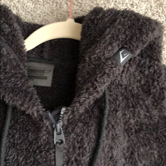 gymshark fuzzy jacket